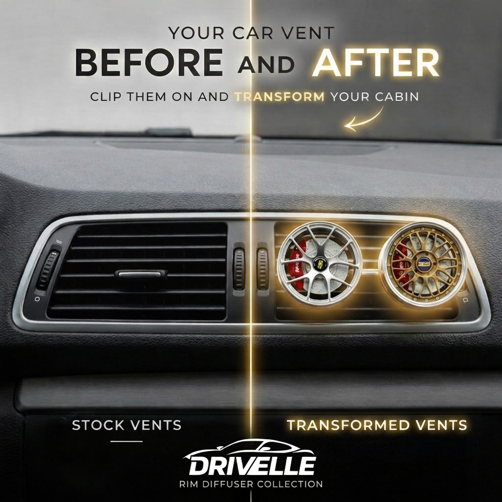 Before and after images of a Rim Vent Diffuser from My Store showing improved air flow and diffuser installation.