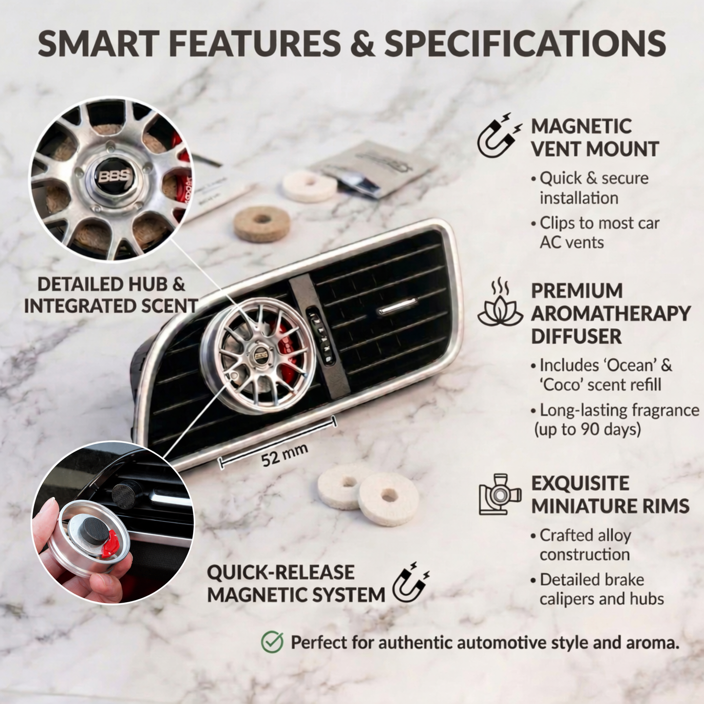 Rim vent diffuser by My Store showing a circular air vent cover with adjustable louvers for airflow control.